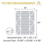 MervKing 16x25x5 MERV 8 Air Filter 2-Pack