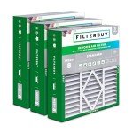 20x20x5 MERV 8 Pleated Air Filter 3-Pack