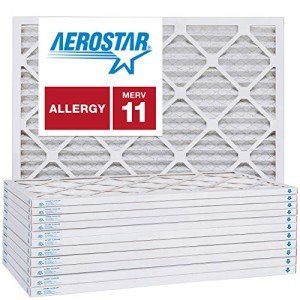 Aerostar MERV 11 Air Filter 18x24x1, Pack of 12