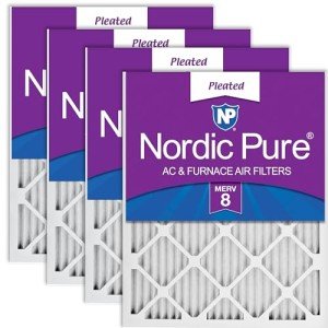 Nordic Pure MERV 8 Pleated Air Filters 4 Pack