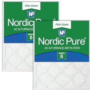 Nordic Pure MERV 6 AC Air Filters - 2 Pack