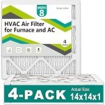 Komashr 14x14 MERV 8 Air Filter 4-Pack