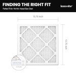 Komashr 14x14 MERV 8 Air Filter 4-Pack