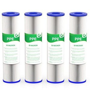 20 Micron 10" x 2.5" Water Filters - 4-Pack