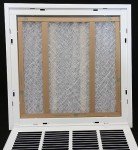 18" x 32" Steel Air Filter Grille - White