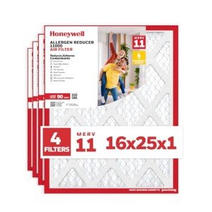 Honeywell 16x25x1 MERV 11 Air Filter (4-Pack)