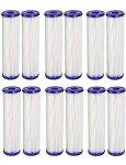 12-Pack Pleated Sediment Water Filter Cartridges