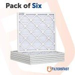 Pleated Air Filter 12x24x2 Merv 8 - 6 Pack