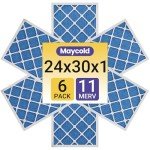 MAYCOLD MERV 11 Air Filter 6-Pack, 24x30x1