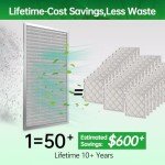 MAXTBEE Reusable Electrostatic Air Filter 14x24x1