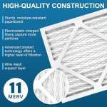 LotFancy 12x12x1 MERV 11 Air Filters (4-Pack)