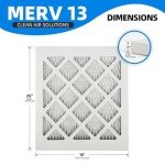 6-Pack 18x25x1 MERV 13 Pleated Air Filters