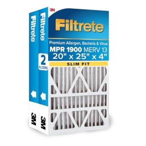 Filtrete 20x25x4 MERV 13 Air Filter 2-Pack