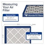 16x25x1 MERV 8 Carbon Air Filters (4 Pack)