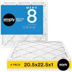 20.5x22.5x1 MERV 8 Air Filters - 4 Pack