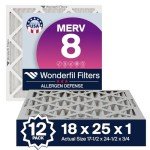 MERV 8 Air Filters 18x25x1 (12-Pack)