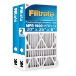 Filtrete MERV 13 20x25x6 Air Filter 2-Pack