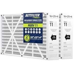 Bettfilter 16x25x4 MERV 11 Air Filter Pack of 2