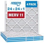 Aerostar 24x24x1 MERV 11 Pleated Air Filters