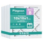 Plzgoon MERV 8 10x10 Air Filters (6 Pack)
