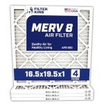 16.5x19.5 Inch MERV 8 Air Filter 4-Pack