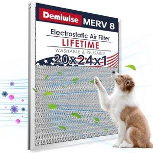 Demiwise 20x24x1 Washable Electrostatic Air Filter