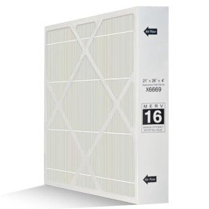 MERV 16 X6669 Filter - 21"x26"x4