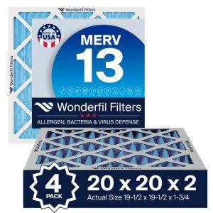 20x20x2 MERV 13 Air Filters (4-Pack)