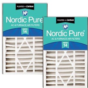 Nordic Pure MERV 14 Plus Carbon AC Filter 2-Pack