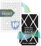 Nordic Pure MERV 14 Plus Carbon AC Filter 2-Pack