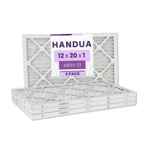 Handua MERV 13 Air Filter 12x20x1, 4-Pack