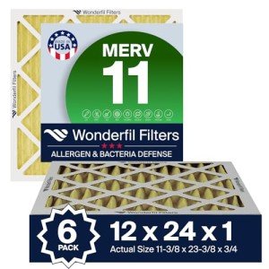MERV 11 Pleated Air Filter 6-Pack
