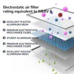 Demiwise Reusable Aluminum Air Filter, MERV 8