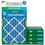 16x30x2 MERV 13 Pleated Air Filters - 5 Pack