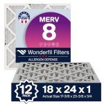 MERV 8 Air Filters 18x24x1 (12-Pack)