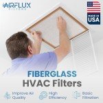 15x20x2 Non-Pleated Fiberglass Air Filters - 12 Pack