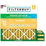 Filterbuy 16x16x2 MERV 11 Air Filters (3-Pack)