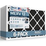 BNX TruFilter 16x25x1 MERV 12 Odor Defense Filters