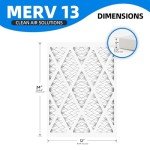 12x24x1 Pleated MERV 13 Air Filters (6 Pack)