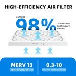 12x24x1 Pleated MERV 13 Air Filters (6 Pack)