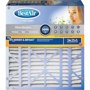 B K CB2425-13R Air Filter 24x25x5 - 2 Pack