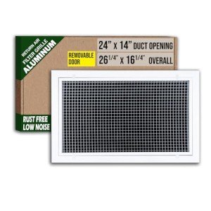 24x14 Aluminum Eggcrate Air Filter Grille