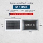 24x14 Aluminum Eggcrate Air Filter Grille