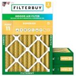 Filterbuy 16x20x4 MERV 11 Air Filter Pack