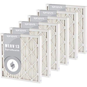 SpiroPure MERV 13 Pleated Air Filters (6 Pack)