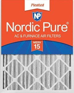 Nordic Pure MERV 15 Pleated Air Filter 20x24x4