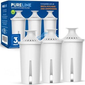 Pureline Replacement Filters for Brita® Pitchers (3 Pack)