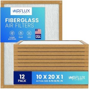 AIRFLUX 10x20x1 Fiberglass Air Filter Pack