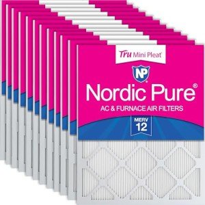 Nordic Pure MERV 12 Mini Pleat Air Filters - 12 Pack