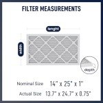 14x25x1 MERV 8 Air Filters 6-Pack